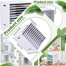 Juexica Organizador de Papel para Álbum de Recortes de 12 Niveles de 8.5" x 11", Organizador de Archivos de Cartulina Blanca con Estantes Ajustables, Bandejas de Papel Apilables, Estante de - Blanco - Ver 1