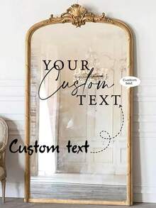 Customizable Mirror Surface Wedding Stickers, Suitable For Weddings And Events, Can Be Used As Welcome Sign Stickers, Bridal Shower Activity Display Stickers. Multifunctional, Decorative, Reusable, Exquisite, Fashionable, High-Quality, Colorful, Modern, Customizable, Personalized, Unique, Ideal Gift For Him, Also Suitable For Her, Boyfriend, Dad, Girlfriend, Mom, Family, Friends, Can Be Used In Tea Room, Home, Garden And Other Occasions. - Multicolor - View 1