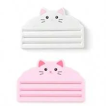 1/2个装猫粮挤压器 - 高效挤压袋内猫粮，最大限度保留剩余量，确保不浪费。专为注重清洁喂食和操作便捷的猫主人设计。这款挤压器适用于各种猫粮袋，易于清洁，保持卫生。