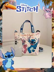 Disney Officially Licensed Stitch 1 Pc Officially Licensed Disney Mischievous Stitch/Mickey Mouse Candy Bag Lunch Bag Snack Pack Fashion HandBag Casual Multi Functional Shoulder Bag Lightweight Adjustable Shoulder Strap Crossbody Bag For Boys / Girls For Daily/Outing/Shopping/School ﻿ - Multicolor - View 5