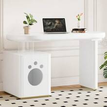 Home Office Desks - White - View 4