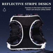 [Reflective Puppy Harness] Soft Mesh Reflective Puppy Pet Chest Harness Set | Easy Walking, Running, Training Safety Belt For Dogs - Anti-Escape Dog Safety Belt - Multicolor - View 5