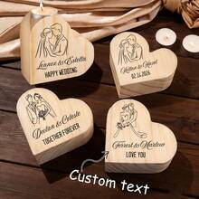 1pc Customized Heart-Shaped Candle Holder, Personalized With Couple's Names/Text, Anniversary, Valentine's Day, Wedding, Birthday Gift - Multicolor - View 2