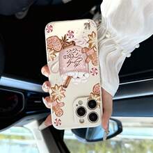 Beige Phone Case With Christmas Warm Style, Realistic Artwork Featuring Gingerbread For Man, Hot Cocoa, And "Baby It's COLD Outside" Text Design, Exquisite Detail, For IPhone 6/7/8/X/XS/XR/XS Max/11/12/13/14/15/16/17 Pro Max. Full Protection, Stylish,Suitable For IPhone17 Air - 白色 - 查看 5