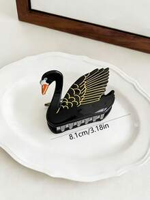 1个可爱天鹅发爪，多功能亚克力发爪，适合日常和派对使用