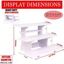 1pc Black & White Multi-Tier Storage Rack | Minimalist Style Desktop Organizer, Suitable For Home And Kitchen! Can Be Used To Organize Tableware, Stationery, Snacks Or Cosmetics. - Black and White - View 12