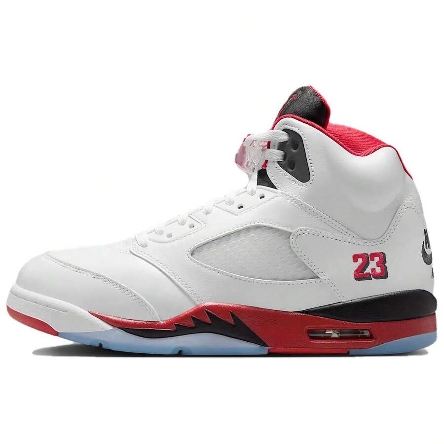 Nike JORDAN 5 Retro Fire Red Black Tongue 2025 Men HQ7978-101 Ship Now - 白色 - 查看 1