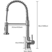Modern Monobloc Pull Out Kitchen Mixer Tap Dual Spout Spray Single Lever 360° - 48*23.5*5cm - View 1