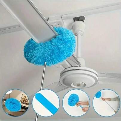 Stretchable Multi-Color Dust Removal Brush, With Fluffy Brush Head Suitable For Various Scenarios, Compatible With Fan Blades, Used For Cleaning Household Appliances And Furniture. Lightweight And Easy To Operate, With No Cleaning Blind Spots. Available In 4 Colors: Red, Green, Blue, And Orange.