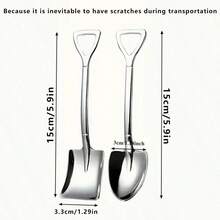 10pcs Elegant Spoon-Shaped Dessert Spoons, Suitable For Serving Ice Cream, Frozen Cakes, Tiramisu And Other Desserts, Perfect For Modern Kitchen And Dining