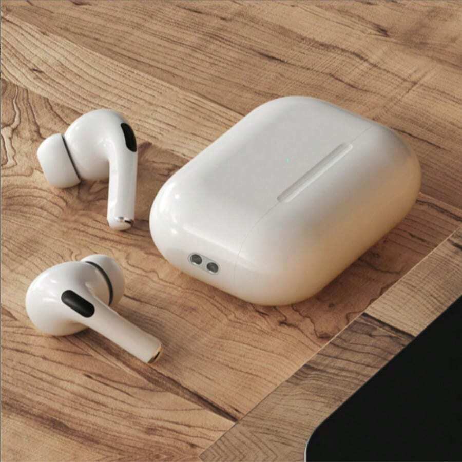True Wireless Earbuds - Compatible With Apple And Android, Built-In Microphone, Sweat-Resistant Design, Up To 24 Hours Battery Life - White, Earphones > Wireless, Airbuds, Earbuds, Headphones - White - View 1