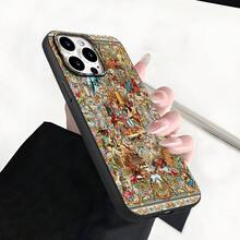 Miniature Art Shockproof 2D Printing Fashion Phone Case For IPhone 17/16/15/14/13/12/11/AIR/PRO/PRO MAX/PLUS Prefect Gift For New Year, Valentine's Day And Family Or Friend's Birthday - Black - View 6