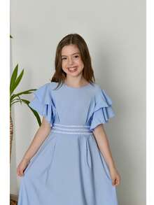 Evangelical Youth Dress - 淺藍色 - 查看 3