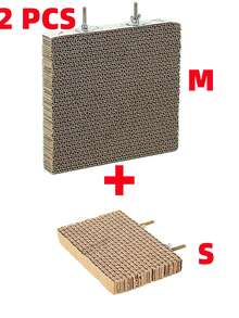 2pcs/Set Parrot Chewing Toys, Cage Accessories For Stress Relief, Pet Bird Shredding Paper Toys, Nibble Board, Suitable For Parrots & Lovebirds - Durable Paper Material, Random 2 Styles