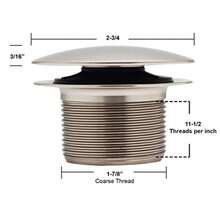 CYPNWestbrass D398R-26 - Tapón de drenaje de tina NPSM de rosca gruesa de 1-1/2 pulgadas 1 paquete cromo pulidoFashion - 227475494 - Ver 4