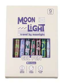 6pcs/9pcs Box Liquid Ink Ballpoint Pens, Black Ink, American Style, For Students, Office, Exam Writing, Back To School Essential Stationery - Multicolor - View 9