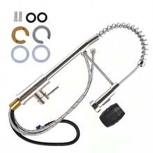 Modern Monobloc Pull Out Kitchen Mixer Tap Dual Spout Spray Single Lever 360° - 48*23.5*5cm - View 3