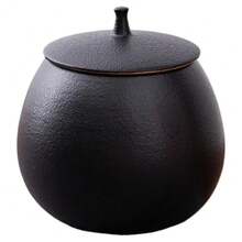 NUEVO Tarro deé de Gres Redondo Sellado, Caja deé de Cerámica, Tarro de Almacenamiento, Contenedor deé, Organizador deé, Tarros de Dulces, Tarros de Snacks - B - Ver 8