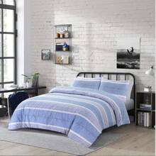 NEW Cozy Printed Duvet Cover Sets In BLUE Pattern Soft Durable And Reversible Bedding With Pillowcases - Blue - View 8