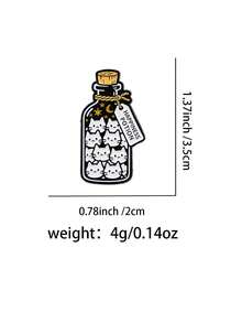 1枚可爱猫咪徽章 卡通动漫胸针 珐琅别针 儿童徽章 首饰配饰 朋友礼物 - 黑與白 - 查看 7