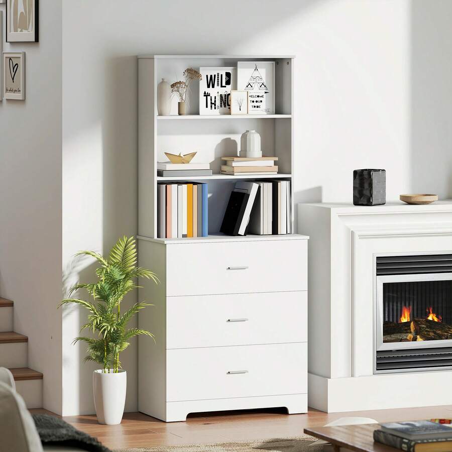 HOMCOM Estante - Branco - Ver 1