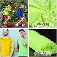 CYPNChalecos deportivos para adultos adolescentes y niños Chalecos de combate para practicar fútbol y baloncesto.Fashion - 227321025 - Ver 7