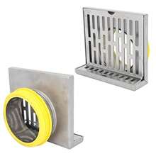 CYPNYosoo Health Gear Drenaje de Piso de Esquina de Acero Inoxidable Drenaje Lateral de Esquina Diseño en Forma de L para Pared Filtro de Residuos Sólidos Hardware para el Hogar Drenaje de PisoFashion - 227410154 - Ver 4