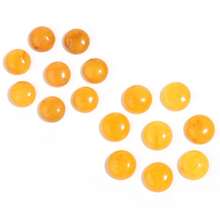5-10pcs/Pack Natural Yellow Jade Cabochons, Multi-Size Gemstone Cabochons, Vintage Elegant Red Color, Handmade DIY Jewelry Embellishment, Suitable For Necklace, Ring, Bracelet, Jewelry Making - Topaz - View 5
