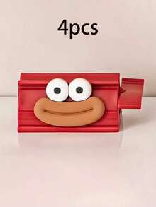 [Popular Choice] Easy-Squeeze Toothpaste Dispenser - Cute Big Mouth Design, Manual Bathroom Accessory For Effortless Toothpaste Use - Multicolor - View 14