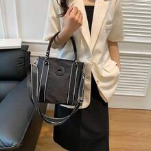 Tote Bag Mujer,Bolso tote con Correa Desmontable y Cremallera, bolsa de mano de moda, mini bolsas tote para mujer para viajes, compras, trabajo,40040266 - Teja - Ver 2