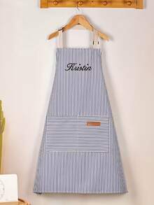1pc Personalized Apron With Custom Name,Personalized Apron,Customized Text Apron,Name Apron, Customized Name Apron, Personalized Apron, Chef Apron, Mom Apron, Baking Apron, Baking Gift, Chef Gift,Custom Striped Thread Color For Cooking, Baking, Crafting,Durable For Home, Craft Studio, Bridesmaid Proposal - Unique Christmas/Bridal Gift Idea - Multicolor - View 6