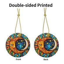 Sun Ceramic Christmas Hanging Ornament For Xmas Tree Wedding Holiday Party Home Decor - 孫文 - 查看 3