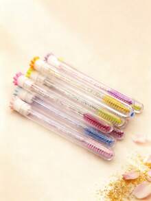 1/3/7pcs Cute Cartoon Rabbit & Rabbit Ear Design Mascara Wands, Eyebrow Brush, Eyelash Extension Tools, Portable Travel Makeup Brushes Set - Multicolor - View 6