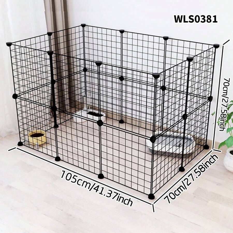 可调节宠物围栏，室内独立式屏障，适用于猫和小型/中型犬，可用于如厕训练和隔离