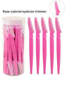 60/30/24/1 Set Rose Red Eyebrow Razor Kit, Eyebrow Trimmer/Razor, Callus Remover, Body Hair Removal Trimmer And Facial & Eyebrow Razor Set, Long Handle Blades With Precision Guard, Women Grooming Tools, Suitable For Daily Use Or Travel, Affordable Price, Christmas Gift, Cosmetics, Makeup Tools, Cheap Good Items, Gift, Women Gift, Christmas Gift - Hot Pink - View 2