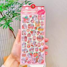Pink Bunny & Strawberry Rabbit Design Stickers, DIY Decor And Phone Accessories - 彩色 - 查看 7