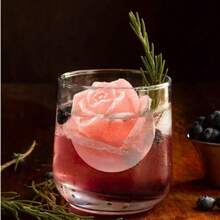 1pc 6-Cavity Rose Silicone Mold - Valentine's Day Rose Chocolate Candy Mold, DIY Flower Mousse Ice Cream Tray, Also Suitable For Making Cookies, Gummies, Soap - Multicolor - View 3