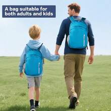 35L Mochila impermeable plegable y ligera para playa, con compartimento seco y húmedo, mochila HiFKing para hombres y mujeres, color azul - Azul2 - Ver 4
