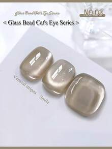 MISS SHAKA 10毫升 冬春美甲 情人节礼物 冰透明粉蓝白玻璃珠猫眼凝胶指甲油 美白流行百搭美甲用品 - 彩色 - 查看 13