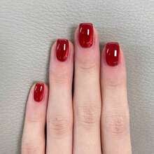 2026hot-Burgundy Sparkling Eye Manicure Tablets - 30 Pcs Solid Color Magnetic Nail Strips With Glitter, Deep Red Wine Press-On Nail Appliques Short Nails, Holiday & Party Wearable Nail Set - JP4129 - Xem 7