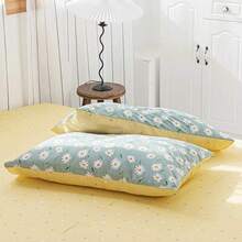 (AMYTCJ07-1T), Daisy Green Floral Duvet Cover Twin Cotton Girl Bedding Sets White Daisy Flower Print Comforter With 2 Pillowcases Garden Style Aesthetic Bedroom Collection Size Variant 3 - B#雛菊花卉 - 查看 8