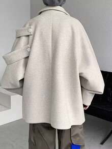 Men's Premium Design Autumn/Winter Wool Blazer Jacket German Naples Style Coat Shirt - Màu be - Xem 3