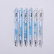 2026 Limited Edition Romantic Style Landscape, Purple Tulip Erasable Gel Pen With Cute Eraser, Essential Stationery For Students, Women, Office And School, Back To School Must-Have