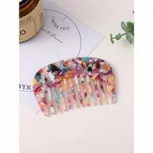 1 pieza Peine de maquillaje vintage clásico, dulce y lindo de tamaño de bolsillo portátil para el arreglo diario de las mujeres, peinar el cabello, herramientas de peinado - Multicolor - Ver 11