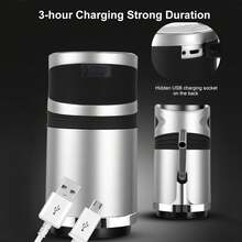 Electric Touchscreen Water Dispenser | Automatic Purified Water Bottle Dispenser With LED Display | Mini Portable Pump For Home, Office, And Travel | Quiet Operation With Simple Press (Silver)