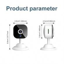 1pc WiFi Smart Home Security Camera 1080P HD With Voice Intercom, Night Vision - USB Powered Indoor/Outdoor Surveillance System, Motion Alert System & Remote Mobile Viewing | Sleek White Compact Camera - White - View 10