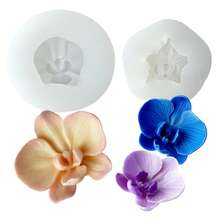 Molde de Silicone 3D para Vela de Orquídea, Adequado para Fazer Buquês de Velas e Velas, Resistente a Altas Temperaturas, Flexível e Fácil de Limpar, Presente de Natal Ideal, Versátil para Decorações de Velas Aromáticas DIY - Branco - Visão 8