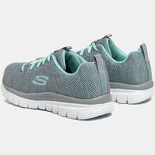 Skechers Women Casual Athletic Shoes - Grey - View 3