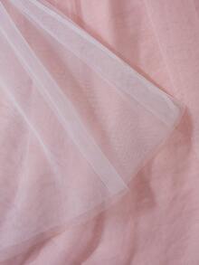 Bộ đồ ngủ và áo choàng gợi cảm 2 món dành cho nữ, chất liệu lưới xuyên thấu với họa tiết hoa, dây đeo vai mảnh có thể điều chỉnh. - Nhiều màu - Xem 7