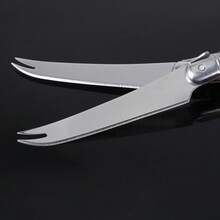 Juego de cuchillos de queso Jaswehome Laguiole, cuchillo de punta, madera de sapeli natural, rebanador multifuncional, cuchillo de queso suave y semiduro - 4 piezas - Ver 6